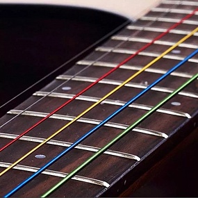 Струны для гитары (акустика, цветные)