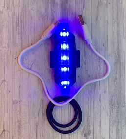 Фонарь велосипедный задний (маячок)-USB