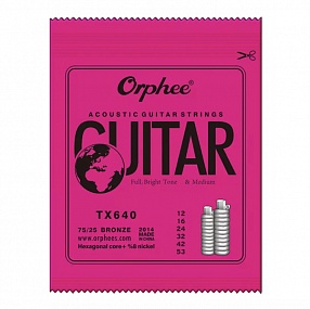 Струны для гитары ORPHEE TX640 (акустика)(опт)